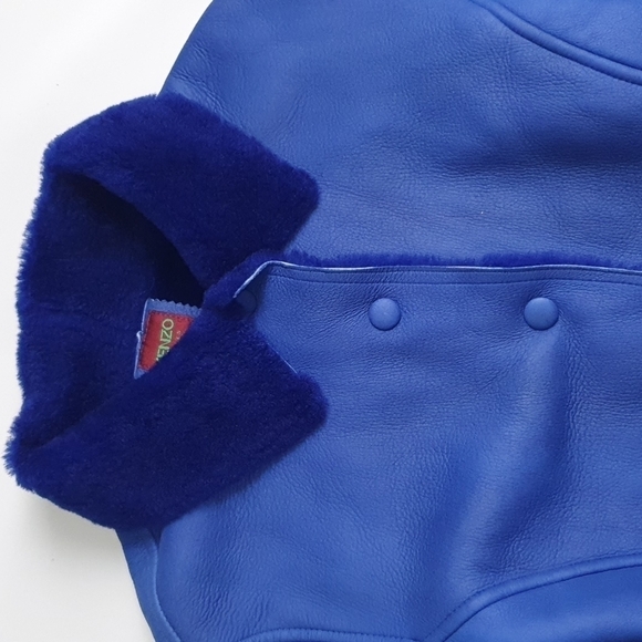Vintage KENZO Paris Shearling Leather Sheepskin Jacket - Picture 10 of 13